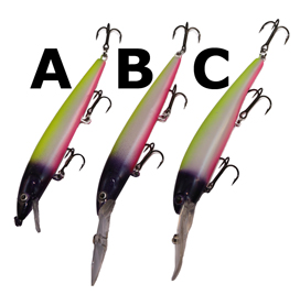 Warrior Hand Painted Chrome Body Baits