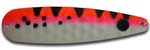 Warrior Lures 212 Tiger Shark Hot Glow trolling / fishing spoons. Hot Glow Muskee, Salmon, Lake Trout, Steelhead trolling / fishing spoons. Glow for 3 hours!