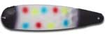 Warrior Lures 242 Obama Hot Glow trolling / fishing spoons. Hot Glow Muskee, Salmon, Lake Trout, Steelhead trolling / fishing spoons. Glow for 3 hours!