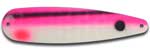 Warrior Lures 246 Pink Grave Digger Hot Glow trolling / fishing spoons.  Hot Glow Muskee, Salmon, Lake Trout, Steelhead trolling / fishing spoons.  Glow for 3 hours!