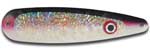 Warrior Lures 247 Purple Alewife Hot Glow trolling / fishing spoons. Hot Glow Muskee, Salmon, Lake Trout, Steelhead trolling / fishing spoons. Glow for 3 hours!