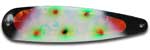 Warrior Lures 257 Spoiler (Green) Hot Glow trolling / fishing spoons.  Hot Glow Muskee, Salmon, Lake Trout, Steelhead trolling / fishing spoons.  Glow for 3 hours!