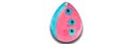 Warrior Lures 067 Blue Magoo trolling / fishing spoons. Salmon, Lake Trout, Steelhead trolling / fishing spoons.