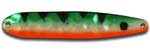 Warrior Lures FL 003 Orange Belly Perch Flutter fishing spoons. Salmon, SteelHead and Walleye fishing spoons.