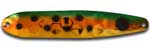 Warrior Lures FL 006 Green Gobie Flutter fishing spoons. Salmon, SteelHead and Walleye fishing spoons.