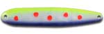 Warrior Lures FL 123 Sweet Pea Flutter fishing spoons. Salmon, SteelHead and Walleye fishing spoons.