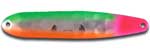Warrior Lures FL 127 The Bomb Flutter fishing spoons. Salmon, SteelHead and Walleye fishing spoons.