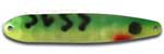 Warrior Lures FL 015 Fire Tiger Flutter fishing spoons. Salmon, SteelHead and Walleye fishing spoons.