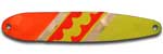 Warrior Lures FL 037 Firefly Flutter fishing spoons. Salmon, SteelHead and Walleye fishing spoons.