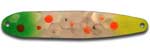 Warrior Lures FL 038 Hot Rhonda Flutter fishing spoons. Salmon, SteelHead and Walleye fishing spoons.