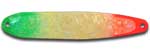 Warrior Lures FL 094 Tequila Sunrise Flutter fishing spoons. Salmon, SteelHead and Walleye fishing spoons.