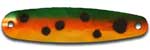 Warrior Lures LW006 Green Gobie Little Warrior fishing spoons. Bass and Walleye fishing spoons.