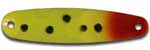 Warrior Lures LW018 Yellow Knight Little Warrior fishing spoons. Bass and Walleye fishing spoons.