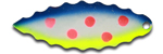 Warrior Lures 120 Sweet Pea Willow Leaf fishing blades. Bass and Walleye fishing blades.