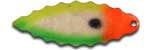 Warrior Lures 152 UV Mixed Veggies Willow Leaf fishing blades. Bass and Walleye fishing blades.