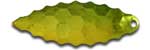 Warrior Lures 048 Mean Green Willow Leaf fishing blades.  Bass and Walleye fishing blades.