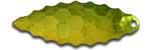 Warrior Lures 048 Mean Green Willow Leaf fishing blades.  Bass and Walleye fishing blades.