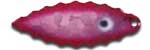 Warrior Lures 057 Purple Helmet Willow Leaf fishing blades. Bass and Walleye fishing blades.
