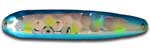 Warrior Lures XL 198N Peppermint Flutter fishing spoons. Salmon, SteelHead and Walleye fishing spoons.