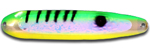 Warrior Lures XL 341NC Psychotic Perch Flutter fishing spoons. Salmon, SteelHead and Walleye fishing spoons.